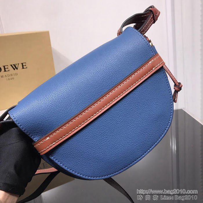 LOEWE羅意威 荔枝紋原版 2018新款 Gate 手袋 蝴蝶結包包 肩背斜挎包 男女同款 3039  jdl1089